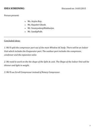 A case study on improvement of an air conditioning system | PDF