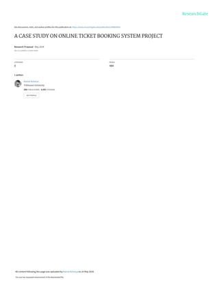 A CASE STUDY ON ONLINE TICKET BOOKING SYSTEM PROJECT.pdf