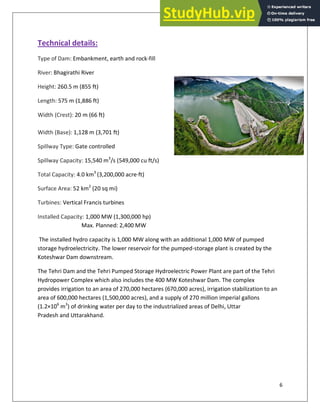 A CASE STUDY ON TEHRI DAM | PDF