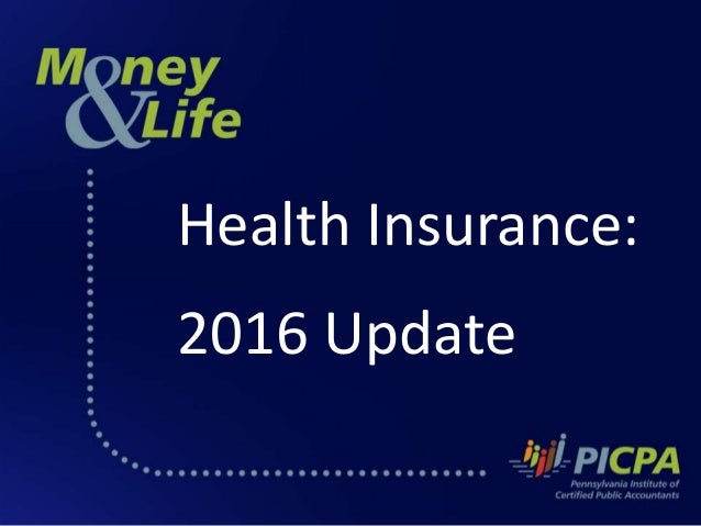 Health Insurance Update for 2016