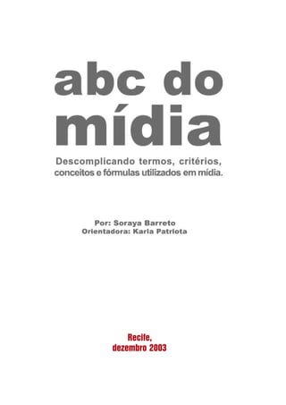 Recife,
dezembro 2003
 