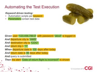 Abcd Testing Example SbE - Requirements in an agile process | PDF