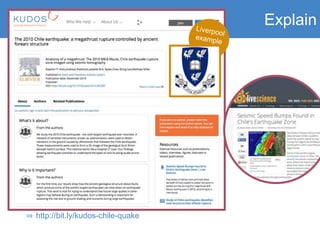 Explain
⇒ http://bit.ly/kudos-chile-quake
 