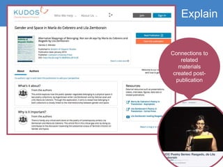 Explain
Connections to
related
materials
created post-
publication
 