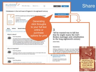 Share
Generating
click throughs
to your full text
online or
purchase
options for print
 