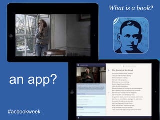 an app?
What is a book?
#acbookweek
 