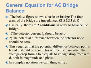 AC bridge and DC Circuit B.Sc. Physics Electronics .pptx