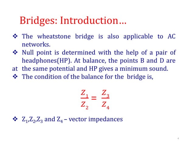 AC bridges | PPT