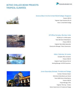 DADANCO ACTIVE CHILLED BEAMS | PDF