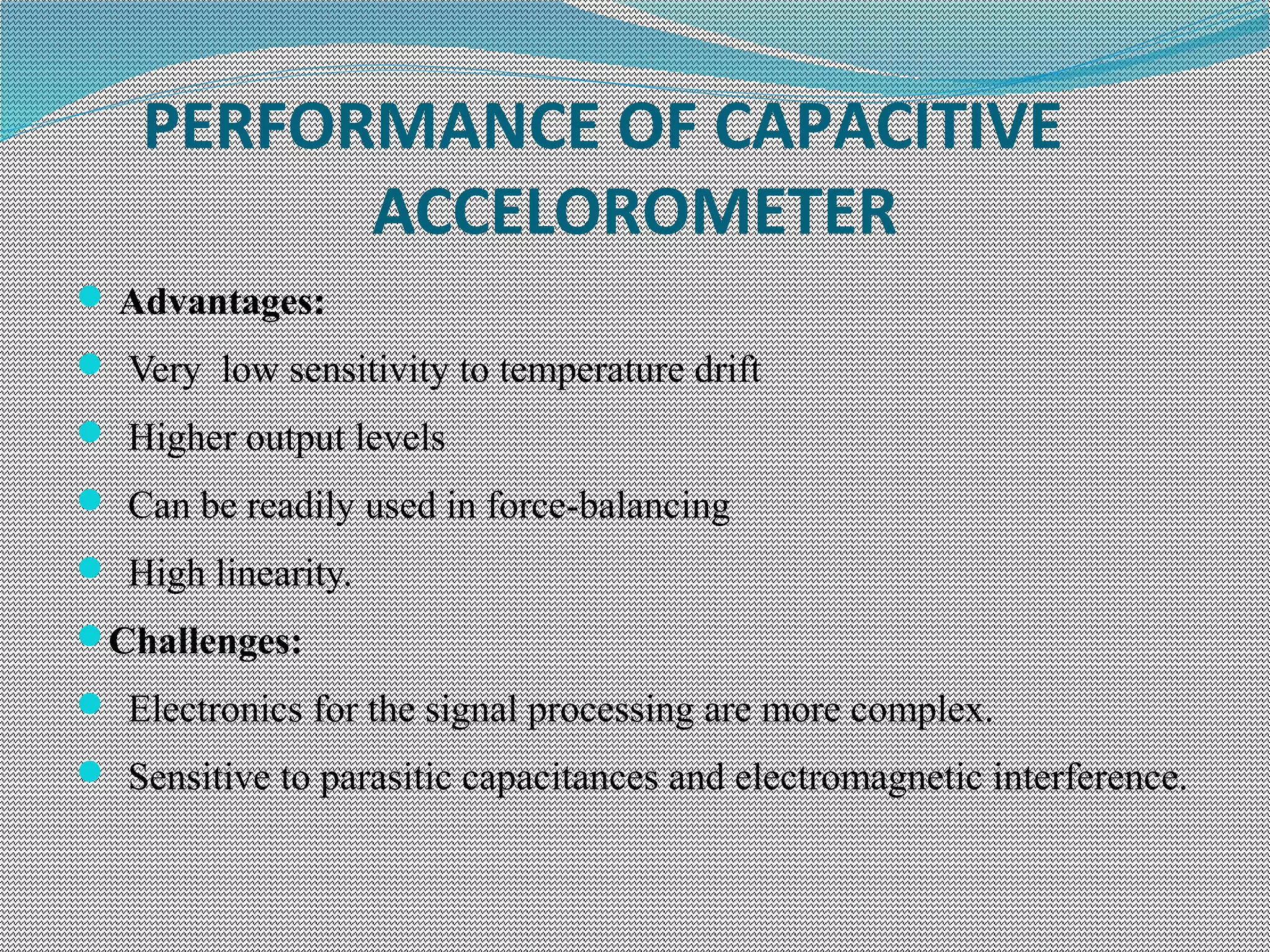 MEMS CAPACITIVE ACCELEROMETER | PPT | Physics | Science