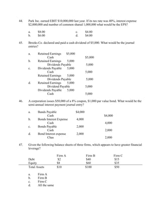 Acc sample exam | PDF
