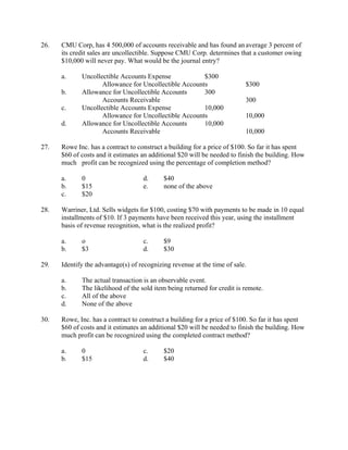 Acc sample exam | PDF