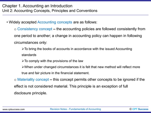 Acc0102. Accounting Concepts & Principles | PPTX | Stocks and Bonds ...
