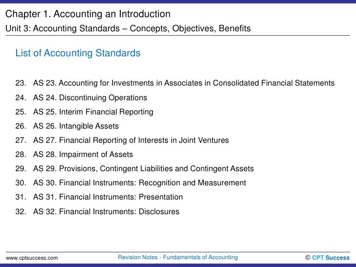 Acc0103. Accounting Standards