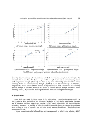Mechanical and durability properties of fly ash and slag based ...