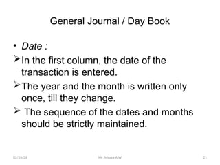 Journal Date Examples Comprehensive Guide to Books of Accounts and Journal Entries in ...