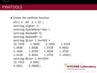 A MATLAB Toolbox for Piecewise-Affine Controller Synthesis | PDF