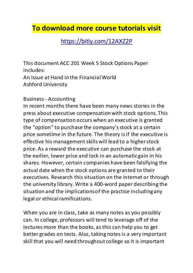 Paper stock options