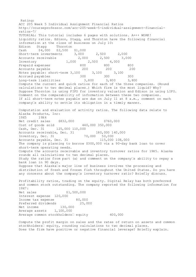 Acc 205 week 5 acc205 week 5 essay 08 picture