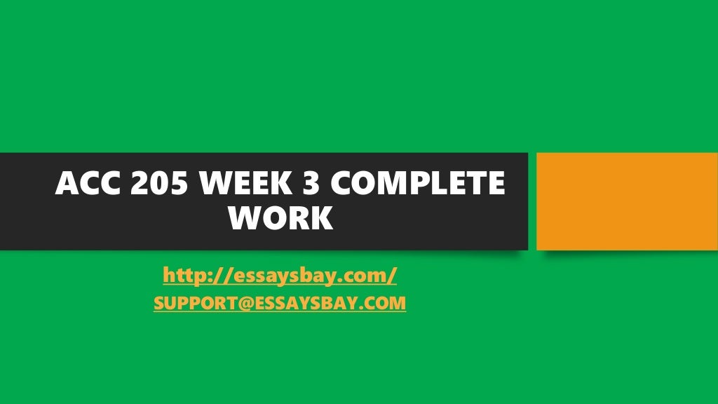Essay about acc 205 week 4 complete work 04 picture