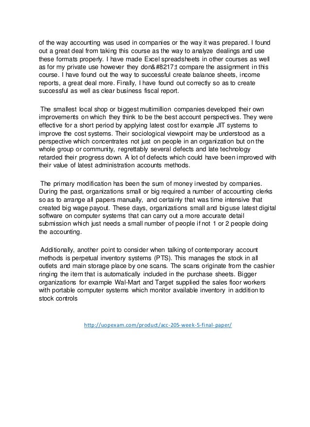Acc 205 week1 essay example 07 image