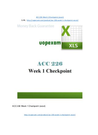 ACC 226 Week 1 Checkpoint (excel)
Link : http://uopexam.com/product/acc-226-week-1-checkpoint-excel/
ACC 226 Week 1 Checkpoint (excel)
http://uopexam.com/product/acc-226-week-1-checkpoint-excel/
 