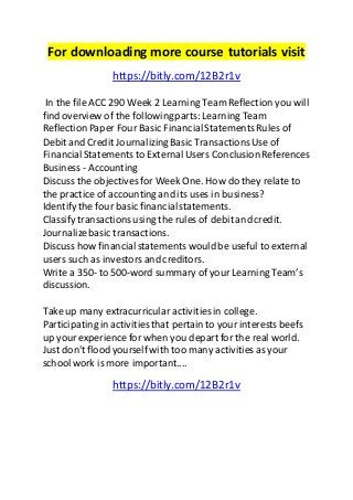 Acc 291 week 2 learning team weekly reflection essay 06 picture