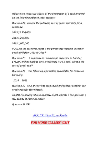 Acc 291 genius | PDF