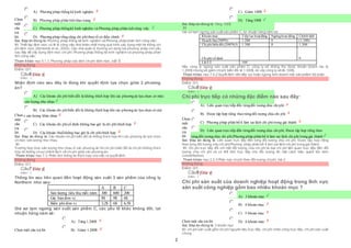 2
Chọn
một
câu
trả
lời
 A) Phương pháp thống kê kinh nghiệm
 B) Phương pháp phân tích thựctrạng
 C) Phương pháp thốngkê kinh nghiệm và Phương pháp phân tích công việc.
 D) Phương pháp tổng cộng chi phíthựctế có điều chỉnh
Sai. Đáp án đúng là: Phương pháp thống kê kinh nghiệm và Phương pháp phân tích công việc.
Vì: Thiết lập định mức có lẽ là công việc khó khăn nhất trong quá trình xây dựng một hệ thống chi
phí định mức (Edmonds et al., 2003). Các nhà quản lý thường sử dụng hai phương pháp chủ yếu
sau đây để xây dựng định mức chi phí: Phương pháp thống kê kinh nghiệm và phương pháp phân
tích công việc.
Tham khảo: mục 5.1.3. Phương pháp xác định chiphí định mức, bài 5.
Không đúng
Điểm:0/1.
Câu6 [Góp ý]
Điểm : 1
Nhận định nào sau đây là đúng khi quyết định lựa chọn giữa 2 phương
án?
Chọn
một
câu
trả
lời
 A) Các khoản chi phí biến đổi là không thích hợp khi các phương án lựa chọn có mức
 sản lượng như nhau
 B) Các khoản chi phíbiến đổi là không thích hợp khi các phương án lựa chọn có mứ
 c sản lượng khác nhau
 C) Các khoản chi phícố định không bao giờ là chi phí thích hợp
 D) Các khoản thuếkhông bao giờ là chi phíthích hợp
Sai. Đáp án đúng là: Các khoản chi phí biến đổi là không thích hợp khi các phương án lựa chọn
có mức sản lượng như nhau
Vì
Trường hợp mức sản lượng như nhau ở các phương án thì chi phí biến đổi là chi phí không thích
hợp do không có sựchênh lệch về chi phí giữa các phương án.
Tham khảo: mục 7.3. Phân tích thông tin thích hợp cho việc ra quyết định.
Không đúng
Điểm:0/1.
Câu7 [Góp ý]
Điểm : 1
Thông tin sau liên quan đến hoạt động sản xuất 3 sản phẩm của công ty
Northern như sau:
A B C
Sản lượng tiêu thụ mỗi năm 300 600 200
Giá bán đơn vị 8$ 9$ 6$
Biến phí đơn vị 3,2$ 6$ 6,5$
Giả sử tạm ngừng sản xuất sản phẩm C, các yếu tố khác không đổi, lợi
nhuận hàng năm sẽ:
Chọn một câu trả lời
 A) Tăng 1.200$
 B) Giảm 1.200$
 C) Giảm 100$
 D) Tăng 100$
Sai. Đáp án đúng là: Tăng 100$
Vì
Giả sửtạm ngừng sản xuất sản phẩm C, lợi nhuận hàng năm sẽ:
Khoản mục Tiếp tục hoạt động Ngừnghoạt động Chênh lệch
Doanh thu(200*6) 1.200 0 (1.200)
Chi phí biến đổi (200*6,5) 1.300 0 1.300
Chi phí cố định 0
Lãi/Lỗ 100
Nếu công ty ngừng sản xuất sản phẩm C, công ty sẽ không thu được khoản doanh thu là
1.200$ nhưng sẽ giảm chiphí biến đổi là 1.300$, do vậy công ty sẽ lãi 100$.
Tham khảo: mục 7.4.2 Quyết định nên tiếp tục hoặc ngừng kinh doanh một sản phẩm/ bộ phận
Không đúng
Điểm:0/1.
Câu8 [Góp ý]
Điểm : 1
Chi phí trực tiếp có những đặc điểm nào sau đây:
Chọn
một
câu
trả
lời
 A) Liên quan trựctiếp đến từngđối tượng chịu chi phí
 B) Được tập hợp riêng theo từng đối tượng chịu chi phí
 C) Phương pháp phân bổ ít làm sai lệch chi phítrong giá thành
 D) Liên quan trựctiếp đến từngđối tượng chịu chi phí; Được tập hợp riêng theo
 từng đối tượng chịu chi phí;Phương pháp phân bổ ít làm sai lệch chi phí trong giá thành
Sai. Đáp án đúng là: Liên quan trực tiếp đến từng đối tượng chịu chi phí; Được tập hợp riêng
theo từng đối tượng chịu chi phí;Phương pháp phân bổ ít làm sai lệch chi phí trong giá thành
Vì: Chi phí trực tiếp đối với một đối tượng chịu chi phí là loại chi phí liên quan trực tiếp đến đối
tượng chịu chi phí và có thể tính trực tiếp cho đối tượng đó một cách hiệu quả/ít tốn kém
(costeffective).
Tham khảo: mục 2.2.3 Phân loại chiphí theo đối tượng chiphí, bài 2
Không đúng
Điểm:0/1.
Câu9 [Góp ý]
Điểm : 1
Chi phí sản suất của doanh nghiệp hoạt động trong lĩnh vực
sản xuất công nghiệp gồm bao nhiêu khoản mục ?
Chọn một câu trả lời
 A) 3 khoản mục
 B) 4 khoản mục
 C) 5 khoản mục
 D) 6 khoản mục
Sai. Đáp án đúng là: 3 khoản mục
Vì: chi phí sản xuất gồm chi phí nguyên liệu trực tiếp, chi phí nhân công trực tiếp, chi phí sản xuất
chung
 