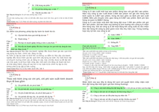 20
 B) Chất lượng sản phẩm
 C) Chi phí bảo dưỡng máy vi tính
 D) Thái độ của nhân viên
Sai. Đáp án đúng là: Chi phí bảo dưỡng máy vi tính
Vì
Chi phí bảo dưỡng máy vi tính có thể biểu diễn được dưới hình thức giá trị à Nó là nhân tố định
lượng.
Tham khảo: mục 7.2.6. Phân tích định lượng và phân tích định tính
Không đúng
Điểm:0/1.
Câu4 [Góp ý]
Điểm : 1
Ưu điểm của phương pháp lập dự toán từ dưới lên là:
Chọn
một
câu
trả
lời
 A) Cấp dưới hiểu được quá trình lập dự toán
 B) Nhanh chóng
 C) Phù hợp với doanh nghiệp không có đơn vị phụ thuộc
 D) Mọicấp của doanh nghiệp đều được tham gia vào quá trình xây dựng dự toán,
 chính xác, đáng tin cậy
Sai. Đáp án đúng là: Mọi cấp của doanh nghiệp đều được tham gia vào quá trình
xây dựng dự toán, chính xác, đáng tin cậy
Vì: Trình tự lập dự toán từ dưới lên có những ưu điểm là: Mọi cấp của doanh
nghiệp đều được tham gia vào quá trình xây dựng dự toán. Dự toán được lập
có khuynh hướng chính xác và đáng tin cậy. Các chỉ tiêu được tự đề đạt nên
các nhà quản lý sẽ thực hiện công việc một cách chủ động và thoải mái hơn
và khả năng thành công sẽ cao hơn vì dự toán là do chính họ lập ra chứ
không phải bị áp đặt từ trên xuống.
Tham khảo:Mục 4.2.2 Dự toán dưới lên, bài 4
Không đúng
Điểm:0/1.
Câu5 [Góp ý]
Điểm : 1
Theo mô hình ứng xử chi phí, chi phí sản xuất kinh doanh
thực tế bao gồm:
Chọn
một
câu
trả
lời
 A) Chi phíbiến đổi, chi phícố định
 B) Chi phí biến đổi, chi phí cố định, chi phíhỗn hợp
 C) Chi phí cố định bắt buộc, chi phícố định quản trị
 D) Chi phíbiến đổi thực thụ, chi phíbiến đổi cấp bậc
Sai. Đáp án đúng là: Chi phí biến đổi, chi phí cố định, chi phí hỗn hợp
Vì: Dựa vào cách ứng xử của chi phí theo sự biến đổi của mức hoạt động, chi phí của tổ chức
được phân loại thành chi phí biến đổi (variable costs), chi phí cố định (fixed costs) và chi phí hỗn
hợp (mixed cost).
Tham khảo: mục 2.2.2 Phân loại chiphí theo cách ứng xử của chiphí
Không đúng
Điểm:0/1.
Câu6 [Góp ý]
Điểm : 1
Công ty S sản xuất một loại sản phẩm đang bán với giá 5$/1 sản phẩm.
Hiện nay công ty sản xuất được 2.000 sản phảm với giá vốn hàng bán
bình quân là 3,5$/1 sản phẩm, trong đó bao gồm cả định phí sản xuất
2.000$. Biến phí chuyên chở, giao hàng là 0,5$/1 sản phẩm. Định phí bán
hàng và quản lý 500$/1 tháng.
Công ty S vừa nhận một đơn đặt hàng đặt mua 1.000 sản phẩm với giá
3$/1 sản phẩm. Giá bán hiện nay không bị ảnh hưởng nếu công ty S nhận
đơn hàng này. Giả sử công ty S đã hoạt động hết công suất và nếu nhận
đơn đặt hàng thì công ty phải giảm mức tiêu thụ hiện nay. Trong trường
hợp này lợi tức của công ty sẽ:
Chọn một câu trả lời
 A) Giảm 1.000$
 B) Giảm 2000$
 C) Không đổi
 D) Tăng 500$
Sai. Đáp án đúng là: Giảm 2000$
Vì
Nếu sản xuất 2000 sản phẩm và bán ra thị trường:
Chi phí: (3,5 + 0,5) x 2000 + 500 = 8.500 $
Doanh thu: 5 x 2.000 = 10.000
Lợi nhuận: 10.000 – 8.500 = 1.500 $
Nếu sản xuất 2000 sản phẩm và nhận đơn đặt hàng 1.000 sản phẩm với giá 3$/1sản phẩm:
Chi phí: (3,5 + 0,5) x 2000 + 500 = 8.500 $
Doanh thu: 5 x 1.000 + 3 x 1.000 = 8.000
Lợi nhuận: 8.000 – 8.500 = – 500 $
→ Công ty S nếu nhận đơn đặt hàng thì lợi tức của công ty sẽ giảm : 1500$ (500$) = 2000$
Hay: Do DN nhận đơn hàng, 1000 chiếc với giá bán giảm 2$/ 1 sản phẩm => doanh thu giảm đi
của 1000 sản phẩm này là:1000 sp x 2$ = 2000$ trong khi tổng chi phí (bao gồm chi phí biến phí
và định phí) không thay đổi => lợi nhuận giảm đi 2000$
Tham khảo: mục 7.4.1. Quyết định chấp nhận hay từ chốimột đơn hàng đặc biệt
Không đúng
Điểm:0/1.
Câu7 [Góp ý]
Điểm : 1
Nhận định nào sau đây là đúng khi xem xét quyết định chấp nhận một
đơn đặt hàng đặc biệt (giá< giá bán thông thường):
Chọn
một
câu
trả
lời
 A) Công ty nên tránh những đơn đặt hàng đặc biệt vì chi phícủa nó luôn vượt thu nhập
 B) Công ty nên xem xét tới năng lực dư thừatrong công ty
 C) Công ty nên xem xét đến phản ứng của nhân viên
 D) Công ty nên xem xét đến số nguyên vật liệu tồn kho của mình
Sai. Đáp án đúng là: Công ty nên xem xét tới năng lực dư thừa trong công ty
 