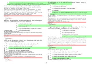 31
 D) Quan hệ so sánh giữa thựctế với định hướng hoạt động, giữa chi phílợi ích từng
 hoạt động. Phương trình kinh tế, tài chính, đồ thịdự báo. Cấu trúc theo từng mô hình quản lý, kiểm soát
Sai. Đáp án đúng là: Quan hệ so sánh giữa thực tế với định hướng hoạt động,
giữa chi phí lợi ích từng hoạt động. Phương trình kinh tế, tài chính, đồ thị dự
báo. Cấu trúc theo từng mô hình quản lý, kiểm soát
Vì: Kế toán quản trị nhấn mạnh đến sự thích hợp và tính linh hoạt của số liệu,
thông tin được tổng hợp phân tích theo nhiều góc độ khác nhau. Về giá thực
tế và giá định mức, chi phí và lợi ích dưới hình thức bảng biểu, đồ thị, phương
trình kinh tế tài chính và đáp ứng từng mô hình quản lý, kiểm soát.
Tham khảo: mục 1.3.2 Khác nhau (Đặc điểm của thông tin)
Không đúng
Điểm:0/1.
Câu24 [Góp ý]
Điểm : 1
Nhân viên kế toán quản trị giải thích với giám đốc rằng biến động sản
lượng sản xuất được khuyến cáo là trách nhiệm của:
Chọn một câu trả lời
 A) Bộ phận dự báo thị trường
 B) Bộ phận sản xuất
 C) Bộ phận cung ứng vật tư, lao động, thiết bị sản xuất
 D) Bộ phận cung ứng vật tư
Sai. Đáp án đúng là: Bộ phận sản xuất
Vì: Biến động lượng nguyên liệu: Nhà quản lý sản xuất thường chịu trách nhiệm chính trong kiểm
soát biến động này.
Tham khảo: mục 5.3.3. Trách nhiệm, bài 5.
Không đúng
Điểm:0/1.
Câu25 [Góp ý]
Điểm : 1
Khoản chi phí nào sau đây là không thích hợp đối với quyết định nhận
hay không một đơn đặt hàng đặc biệt?
Chọn
một
câu
trả
lời
 A) Chi phílao động trựctiếp để sản xuất sản phẩm cho đơn đặt hàng.
 B) Chi phí sản xuất chung biến đổi sản xuất đơn đặt hàng
 C) Chi phí thuênhà xưởng để sản xuất đơn đặt hàng
 D) Chi phíNVL trựctiếp để sản xuất đơn hàng đó
Sai. Đáp án đúng là: Chi phí thuê nhà xưởng để sản xuất đơn đặt hàng
Vì: Thực tế việc chấp nhận đơn hàng chỉ ảnh hưởng đến các chiphí biến đổi.
Mà chiphí thuê nhà xưởng là chi phí cố định.
à Nhà quản lý không cần xem xét đến khoản chi phí này khi quyết định nhận hay không nhận một
đơn đặt hàng đặc biệt.
Tham khảo: mục 7.4.1. Quyết định chấp nhận hay từ chốimột đơn hàng đặc biệt
Không đúng
Điểm:0/1.
Câu26 [Góp ý]
Điểm : 1
Kế toán quản trị và kế toán tài chính khác nhau ở phạm vi
nào sau đây:
Chọn
một
câu
trả
lời
 A) Đối tượng cung cấp thông tin
 B) Đặc điểm thông tin và phạmvi, kỳ báo cáo thông tin
 C) Tính pháp lý
 D) Đối tượng cung cấp thông tin; Đặc điểm thông tin và phạm vi, kỳ báo cáo thông tin;
 Tính pháp lý
Sai. Đáp án đúng là: Đối tượng cung cấp thông tin; Đặc điểm thông tin và phạm vi, kỳ báo cáo
thông tin; Tính pháp lý
Vì:
Kế toán quản trị và kế toán tài chính khác nhau ở các phạm vi sau: Mục đích, nguyên tắc trình bày
và cung cấp thông tin, tính pháp lý củ kế toán, đặc điểm của thông tin, Đối tượng sử dụng thông
tin, phạm vi của thông tin, kỳ báo cáo
Tham khảo: mục 1.3.2 Sự khác nhau của 2 loại kế toán
Không đúng
Điểm:0/1.
Câu27 [Góp ý]
Điểm : 1
Trong kế toán quản trị thông tin kế toán về doanh thu, chi phí và lợi
nhuận được sử dụng để định giá bản sản phẩm là thông tin:
Chọn một câu trả lời
 A) Đã xảy ra và đã hoàn thành
 B) Liên quan đến tương lai
 C) Không phảicác trường hợp trên
 D) Đã xảy ra, đã hoàn thành và liên quan đến tương lai
Sai. Đáp án đúng là: Đã xảy ra, đã hoàn thành và liên quan đến tương lai
Vì: Các nhà quản trị muốn đưa giá bán thích hợp cần thu thập và sử dụng các thông tin kế toán
về doanh thu, chi phí lợi nhuận đã xảy ra, đã hoàn thành trong quá khứ để biết được với mức giá
như thế có phù hợp với nhu cầu của khách hàng và tiêu thụ được hàng hóa đó hay không. Mặt
khác việc sử dụng các thông tin đó để đưa ra các quyết định vể giá bán ... cho doanh nghiệp trong
tương lai
Tham khảo: mục 6.1.2 Các nhân tố ảnh hưởng đến quyết định giá bán
Không đúng
Điểm:0/1.
Câu28 [Góp ý]
Điểm : 1
Về mặt dài hạn, doanh nghiệp cần phải:
Chọn
một
câu
trả
lời
 A) Định giá sản phẩm bù đắp chỉ các khoản chi phíbiến đổi
 B) Định giá sản phẩmbù đắp tất cả các khoản chi phí biến đổi, cố định
 C) Định giá sản phẩmbù đắp chỉ các khoản chi phí cố định
 D) Định giá sản phẩm nhằm có lợi nhuận
Sai. Đáp án đúng là: Định giá sản phẩm nhằm có lợi nhuận
 