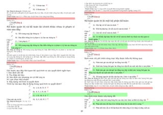 37
 C) 5 khoản mục
 D) 6 khoản mục
Sai. Đáp án đúng là: 3 khoản mục
Vì: chi phí sản xuất gồm chi phí nguyên liệu trực tiếp, chi phí nhân công trực tiếp, chi phí sản xuất
chung
Tham khảo: mục 2.2.1. Phân loại chiphí theo chức năng hoạt động
Không đúng
Điểm:0/1.
Câu24 [Góp ý]
Điểm : 1
Kế toán quản trị và kế toán tài chính khác nhau ở phạm vi
nào sau đây:
Chọn
một
câu
trả
lời
 A) Đối tượng cung cấp thông tin
 B) Đặc điểm thông tin và phạmvi, kỳ báo cáo thông tin
 C) Tính pháp lý
 D) Đối tượng cung cấp thông tin; Đặc điểm thông tin và phạm vi, kỳ báo cáo thông tin;
 Tính pháp lý
Sai. Đáp án đúng là: Đối tượng cung cấp thông tin; Đặc điểm thông tin và phạm vi, kỳ báo cáo
thông tin; Tính pháp lý
Vì:
Kế toán quản trị và kế toán tài chính khác nhau ở các phạm vi sau: Mục đích, nguyên tắc trình bày
và cung cấp thông tin, tính pháp lý củ kế toán, đặc điểm của thông tin, Đối tượng sử dụng thông
tin, phạm vi của thông tin, kỳ báo cáo
Tham khảo: mục 1.3.2 Sự khác nhau của 2 loại kế toán
Không đúng
Điểm:0/1.
Câu25 [Góp ý]
Điểm : 1
Các bước sau đây liên quan tới quá trình ra các quyết định ngắn hạn:
I. Xác định vấn đề
II. Thu thập dữ liệu
III. Xác định các phương án có thể xảy ra
IV. Lựa chọn tiêu chuẩn
V. Xây dựng mô hình ra quyết định
Trình tự nào sau đây là đúng trong quá trình ra quyết định?
Chọn một câu trả lời
 A) I, II, III, IV, V
 B) II, V, I, IV, III
 C) I, IV, III, V, II
 D) II, V, III, IV, I
Sai. Đáp án đúng là: I, IV, III, V, II
Vì
Trình tự trong quá trình ra quyết định:
o Xác định vấn đề
o Lựa chọn tiêu chuẩn
o Xác định các phương án có thể xảy ra
o Xây dựng mô hình ra quyết định
o Thu thập dữ liệu
Tham khảo: mục 7.1 Quy trình ra quyết định trong doanh nghiệp
(Xem giáo trình Sơ đồ 7.1. Quy trình ra quyết định trong doanh nghiệp, trang 137)
Không đúng
Điểm:0/1.
Câu26 [Góp ý]
Điểm : 1
Kế toán quản trị là một bộ phận kế toán:
Chọn
một
câu
trả
lời
 A) Độc lập với kế toán tài chính
 B) Một bộ phận hay chi tiết của kế toán tài chính
 C) Liên kết với kế toán tài chính
 D) Có thểđộc lập hoặc liên kết với kế toán tài chính tùy thuộcvào nhà quản trị
 doanh nghiệp
Sai. Đáp án đúng là: Có thể độc lập hoặc liên kết với kế toán tài chính tùy thuộc vào nhà quản trị
doanh nghiệp
Vì: Thực chất có 2 mô hình khác nhau: Độc lập, kết hợp nhưng lựa chọn mô hình nào là tùy thuộc
vào nhà quản trị DN
Tham khảo: mục 1.3.2 Khác nhau (Mục đích)
Không đúng
Điểm:0/1.
Câu27 [Góp ý]
Điểm : 1
Định mức chi phí nhân công trực tiếp được biểu thị thông qua:
Chọn
một
câu
trả
lời
 A) Định mức giá của một giờ lao động trựctiếp
 B) Định mức lượng thời gian lao động trựctiếp để sản xuất một đơn vị sản phẩm.
 C) Định mức giá của một giờ lao động trựctiếp và định mức lượng thời gian lao
 động trựctiếp để sản xuất một đơn vị sản phẩm.
 D) Số lượng nguyên vật liệu tiêu hao cho 1 đơn vị sản phẩm
Sai. Đáp án đúng là: Định mức giá của một giờ lao động trực tiếp và định mức lượng thời gian
lao động trực tiếp để sản xuất một đơn vịsản phẩm.
Vì: Định mức chi phí nhân công trực tiếp được biểu thị thông qua định mức giá của một giờ lao
động trực tiếp và định mức lượng thời gian lao động trực tiếp để sản xuất một đơn vị sản phẩm.
Tham khảo: mục 5.1.4.2. Định mức chi phí nhân công trực tiếp, bài 5.
Không đúng
Điểm:0/1.
Câu28 [Góp ý]
Điểm : 1
Các định mức được xây dựng để:
Chọn
một
câu
trả
lời
 A) Ngăn chặn tình trạng hỏng hóc của máy móc hoặc sự đình trệ công việc
 B) Phản ánh mức độ thựctếcó thểđạt được hơn là mức độ lý tưởng
 C) Phản ánh mức độ có thể đạt được khi nhân công có kỹ năng và năng suất cao
 