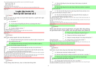 7
Chi phí thích hợp khi xem xét quyết định này là chi phí biến đổi, bao gồm:
· Nguyên liệu vật liệu : 4$
· Nhân công trực tiếp: 2$
· Biến phí SXC : 3$
àTổng Chi phí biến đổi: 9$ (=4+2+3)
Tham khảo: mục 7.4.3. Quyết định nên tự sản xuất hay mua ngoài sản phẩm/linh kiện.
Không đúng
Điểm:0/1.
Luyện tập trước thi
Xem lại lần làm bài số 2
Câu1 [Góp ý]
Điểm : 1
Khoản chi phí nào sau đây là chi phí thích hợp khi ra quyết định ngắn
hạn trong tương lai?
Chọn
một
câu
trả
lời
 A) Chi phíchìm
 B) Chi phí tương lai nhưng không thay đổi theo các phương án khác nhau
 C) Chi phí cơ hội
 D) Chi phícó thểkiểm soát được
Sai. Đáp án đúng là: Chi phí cơ hội
Vì: Chi phí cơ hội ảnh hưởng đến quyết định ngắn hạn trong tương lai
Tham khảo: mục 7.3. Thông tin thích hợp
Không đúng
Điểm:0/1.
Câu2 [Góp ý]
Điểm : 1
Định mức lượng nguyên liệu trực tiếp phản ánh:
Chọn
một
câu
trả
lời
 A) Số nguyên liệu đã tiêu hao để sản xuất một sản phẩm, bao gồm cả lượng hao hụt
 cho phép trong quá trình sản xuất.
 B) Lượng nguyên liệu tiêu hao ước tính để sản xuất một sản phẩm, bao gồm cả
 lượng hao hụt cho phép trong quá trình sản xuất.
 C) Giá phí nguyên liệu trựctiếp, bao gồm giá mua cộng với chi phíthu mua.
 D) Giá phícuối cùng của một đơn vị nguyên liệu trựctiếp, bao gồm giá mua cộng
 với chi phí thu mua trừ đi chiết khấu mua hàng được hưởng.
Sai. Đáp án đúng là: Lượng nguyên liệu tiêu hao ước tính để sản xuất một sản phẩm, bao gồm
cả lượng hao hụt cho phép trong quá trình sản xuất.
Vì: Định mức lượng nguyên liệu trực tiếp: phản ánh lượng nguyên liệu tiêu hao ước tính để sản
xuất một sản phẩm, bao gồm cả lượng hao hụt cho phép trong quá trình sản xuất.
Tham khảo: mục 5.1.4.1. Định mức chi phí nguyên vật liệu trực tiếp
Không đúng
Điểm:0/1.
Câu3 [Góp ý]
Điểm : 1
Trong những nhận định sau, chọn ra nhận định đúng nhất:
Chọn
một
câu
trả
lời
 A) Phân tích biến động chi phísản xuất chung cố định tương tự với phân tích
 các chi phíbiến đổi.
 B) Phân tích biến động chi phí sản xuất chung cố định hoàn toàn khác với phân tích
 các chi phíbiến đổi.
 C) Việc tính toán biến động chi phí sản xuất chung biến đổi hoàn toàn khác với việ
 c tính toán biến động chi phínguyên vật liệu.
 D) Việc tính toán biến động chi phísản xuất chung biến đổi hoàn toàn giống với
 việc tính toán biến động chi phínguyên vật liệu.
Sai. Đáp án đúng là: Phân tích biến động chi phí sản xuất chung cố định hoàn toàn khác với
phân tích các chiphí biến đổi.
Vì: Phân tích biến động chi phí sản xuất chung cố định hoàn toàn khác với phân tích các chi phí
biến đổi.
(Xem giáo trình trang 112, 113).
Tham khảo: mục 5.2.5. Phân tích biến động chi phí sản xuất chung
Không đúng
Điểm:0/1.
Câu4 [Góp ý]
Điểm : 1
Nhân viên kế toán quản trị giải thích với giám đốc rằng thông
tin giá thành đơn vị sản phẩm, kết cấu giá thành sản phẩm là:
Chọn một câu trả lời
 A) Thông tin quản trị không được công khai rộng rãi
 B) Thông tin tài chính được công khai rộng rãi
 C) Thông tin vừa mang tính quản trịvừa mang tính công khai
 D) Thông tin làm cơ sở cho kế toán tài chính
Sai. Đáp án đúng là: Thông tin quản trịkhông được công khai rộng rãi
Vì: Giá thành sản xuất đóng vai trò chủ yếu trong các quyết định mang tính chất chiến lược dài
hạn.
Tham khảo: mục 2.3.2.1. giá thành sản xuất toàn bộ, bài 2
Không đúng
Điểm:0/1.
Câu5 [Góp ý]
Điểm : 1
Định mức chi phí nhân công trực tiếp được biểu thị thông qua:
Chọn
một
câu
trả
lời
 A) Định mức giá của một giờ lao động trựctiếp
 B) Định mức lượng thời gian lao động trựctiếp để sản xuất một đơn vị sản phẩm.
 C) Định mức giá của một giờ lao động trựctiếp và định mức lượng thời gian
 lao động trựctiếp để sản xuất một đơn vị sản phẩm.
 D) Số lượng nguyên vật liệu tiêu hao cho 1 đơn vị sản phẩm
Sai. Đáp án đúng là: Định mức giá của một giờ lao động trực tiếp và định mức lượng thời gian
lao động trực tiếp để sản xuất một đơn vị sản phẩm.
 