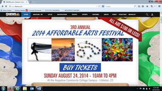 ACC 3rd Affordable Art Festival 9News.com Ad