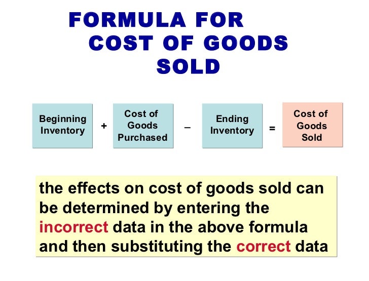 acc4201 6 ending inventory formula
