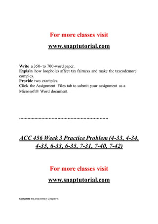 Acc 456 Education Organization -- snaptutorial.com