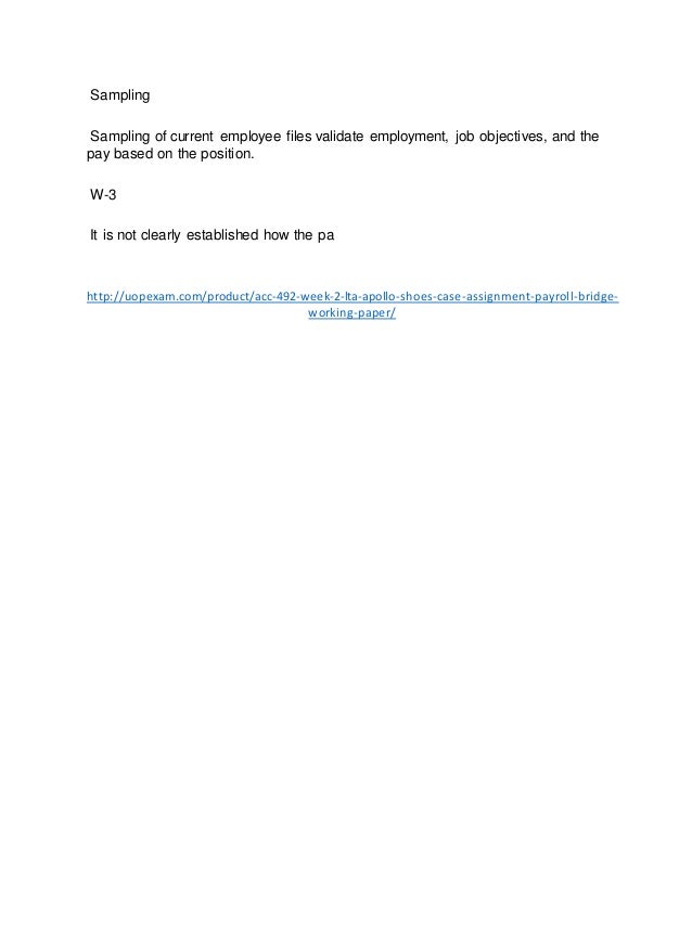 apollo shoes inc essay Apollo shoes case assignment please complete a bridge working paper with 3 strengths and 1 weakness and complete the 17 step internal control questionnaire for this assignment - 116287. apollo shoes inc essay Apollo shoes case assignment please complete a bridge working paper with 3 strengths and 1 weakness and complete the 17 step internal control questionnaire for this assignment - 116287.