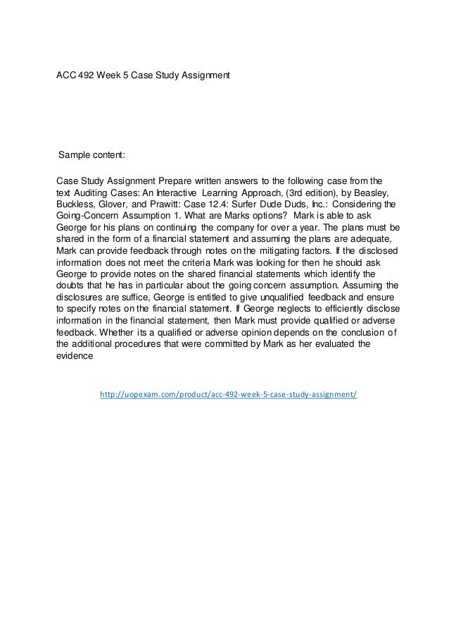 Acc 492 week 5 case study 04 picture