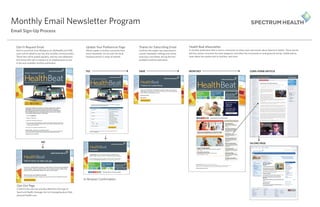 Health Beat Monthly Email Newsletter Program