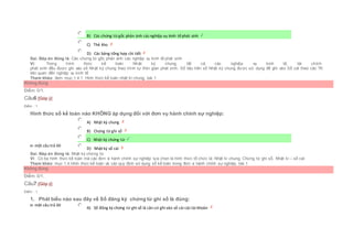  B) Các chứng từ gốc phản ánh cácnghiệp vụ kinh tếphát sinh
 C) Thẻ kho
 D) Các bảng tổng hợp chi tiết
Sai. Đáp án đúng là: Các chứng từ gốc phản ánh các nghiệp vụ kinh tế phát sinh
Vì: Trong hình thức kế toán Nhật ký chung, tất cả các nghiệp vụ kinh tế, tài chính
phát sinh đều được ghi vào sổ Nhật ký chung theo trình tự thời gian phát sinh. Số liệu trên sổ Nhật ký chung được sử dụng để ghi vào Sổ cái theo các TK
liên quan đến nghiệp vụ kinh tế
Tham khảo: Xem mục:1.4.1. Hình thức kế toán nhật kí chung, bài 1
Không đúng
Điểm: 0/1.
Câu6 [Góp ý]
Điểm : 1
Hình thức sổ kế toán nào KHÔNG áp dụng đối với đơn vụ hành chính sự nghiệp:
Chọn một câu trả lời
 A) Nhật ký chung
 B) Chứng từ ghi sổ
 C) Nhật ký chứng từ
 D) Nhật ký sổ cái
Sai. Đáp án đúng là: Nhật ký chứng từ
Vì: Có ba hình thức kế toán mà các đơn vị hành chính sự nghiệp lựa chọn là hình thức tổ chức là: Nhật kí chung, Chứng từ ghi sổ, Nhật kí – sổ cái
Tham khảo: mục 1.4.Hình thức kế toán và các quy định sử dụng sổ kế toán trong đơn vị hành chính sự nghiệp, bài 1
Không đúng
Điểm: 0/1.
Câu7 [Góp ý]
Điểm : 1
1. Phát biểu nào sau đây về Sổ đăng ký chứng từ ghi sổ là đúng:
Chọn một câu trả lời
 A) Sổ đăng ký chứng từ ghi sổ là căn cứ ghi vào sổ cái cáctài khoản
 