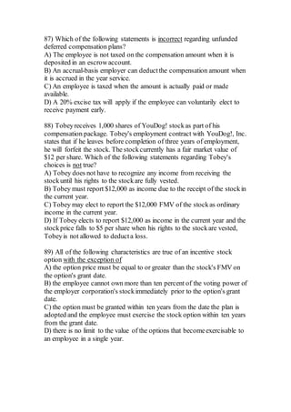 Acc 555 Week 11 Final Exam – Strayer New Acc 555 Week 11 Final Exam – Strayer New