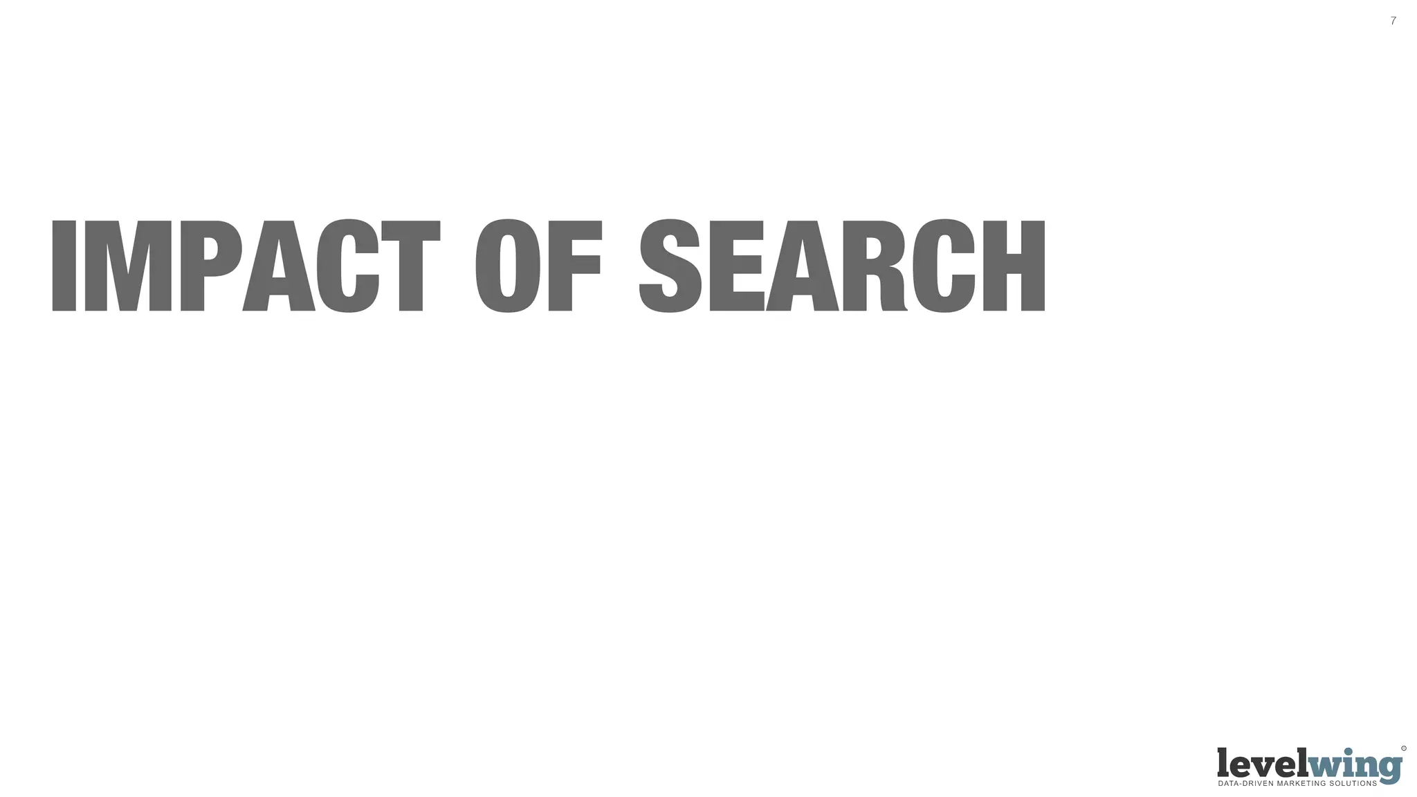 7




IMPACT OF SEARCH
 