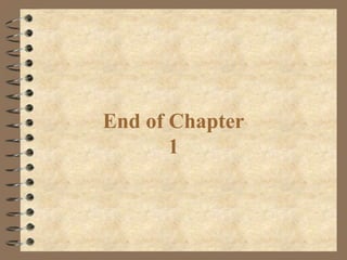 End of Chapter
1
 