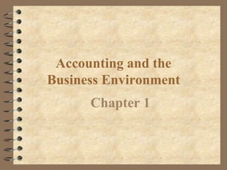 Accounting and the
Business Environment
Chapter 1
 