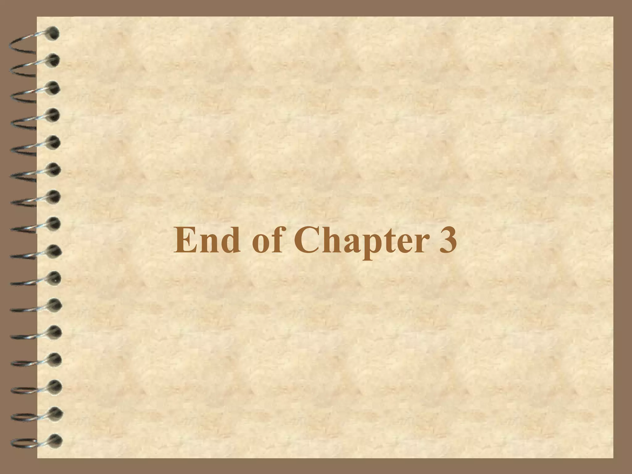 End of Chapter 3

 