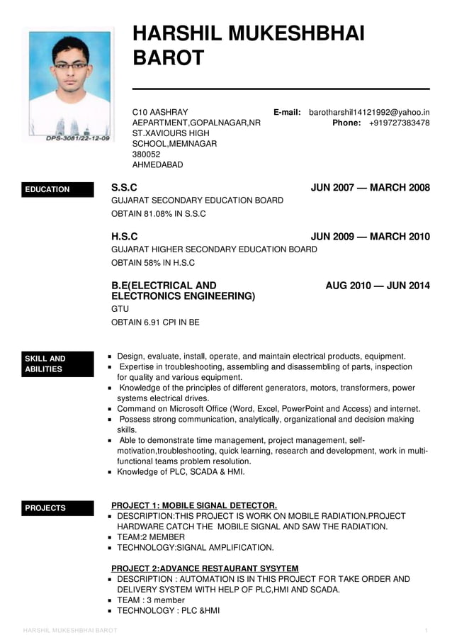 HARSHIL_CV | PDF
