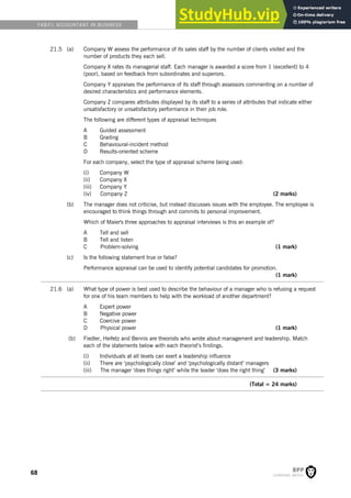 ACCA Approved Practice Revision Kit | PDF