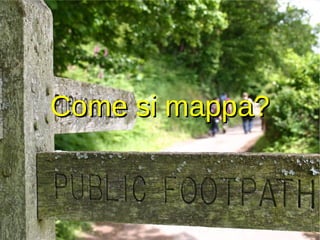 Flessibilità I dati di OpenStreetMap possono essere usati in molte maniere diverse, principalmente per creare mappe; le mappe possono essere trasferite, copiate e modificate per qualsiasi scopo. 