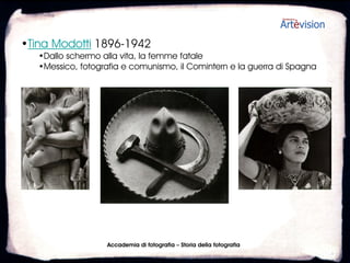 •Edward Steichen 1879-1973
  •Il più pubblicato su Camera Work, poi fotografo di moda e dei divi
  •Dal 1945 al 1962 direttore della sezione fotografia del MoMA NYC




                   Accademia di fotografia – Storia della fotografia
 