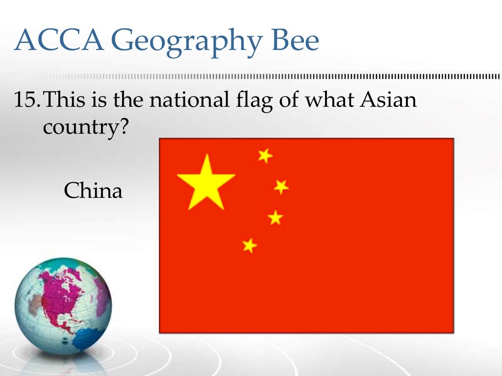 ACCA 2015 Geography Bee (1st 3rd Grade)